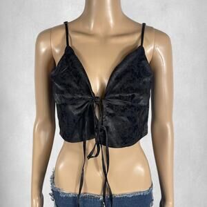 Black lace up corset top for going out
